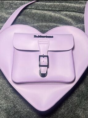 Lavender Dr. Martens heart bag